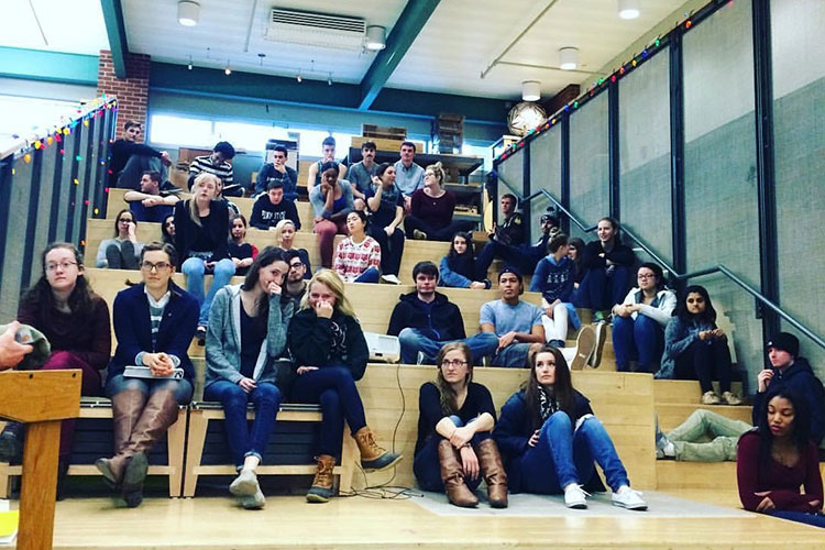 group photo of Penn State architecture students