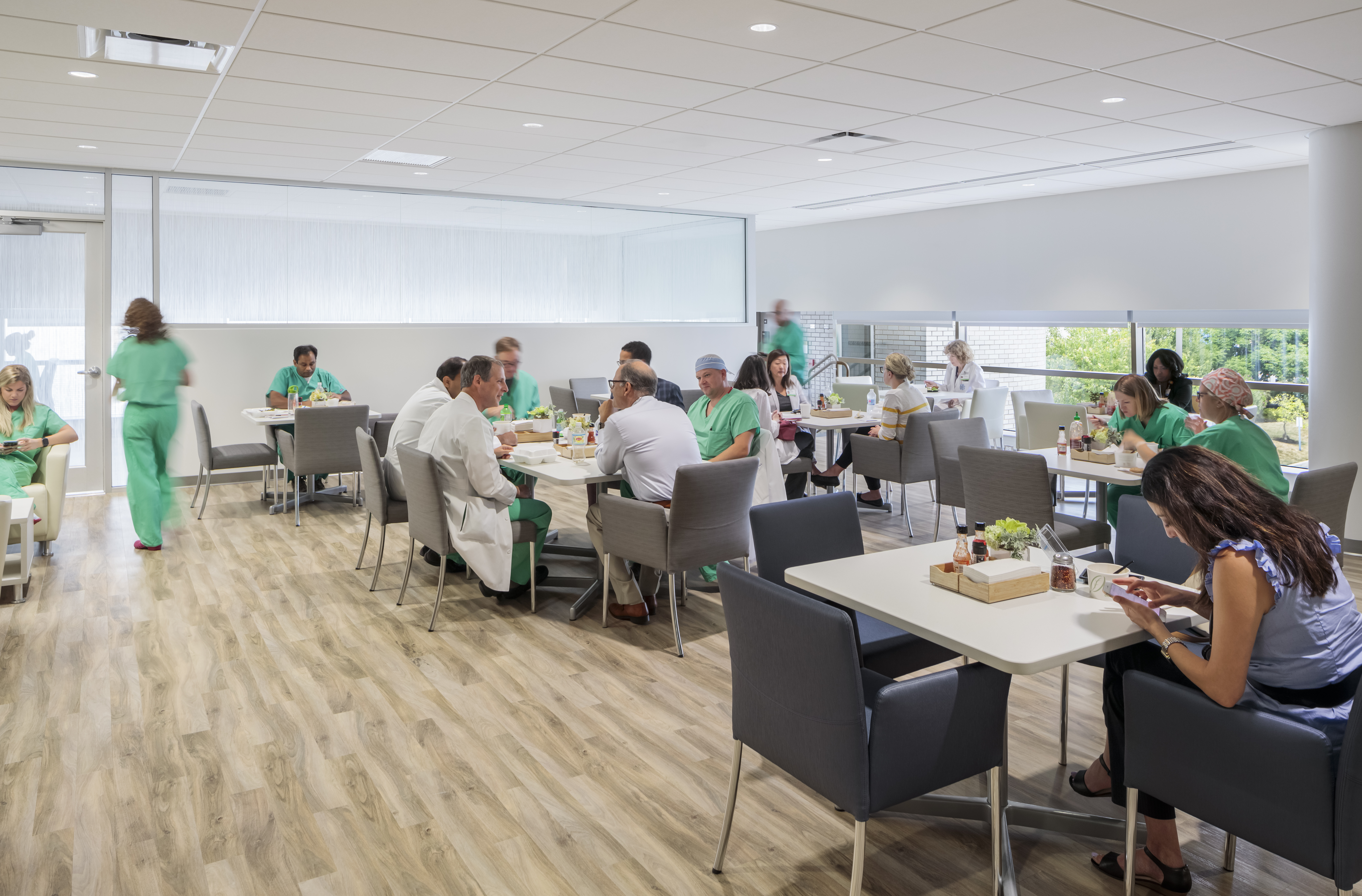 hospital staff dining area