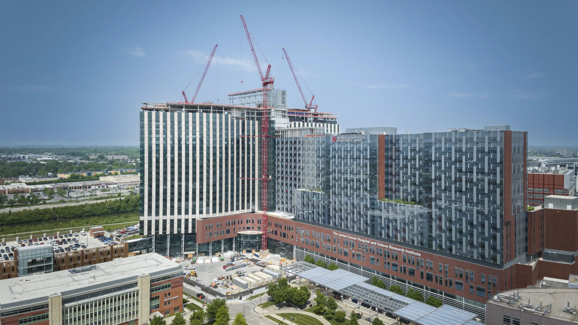hospital tower under construction