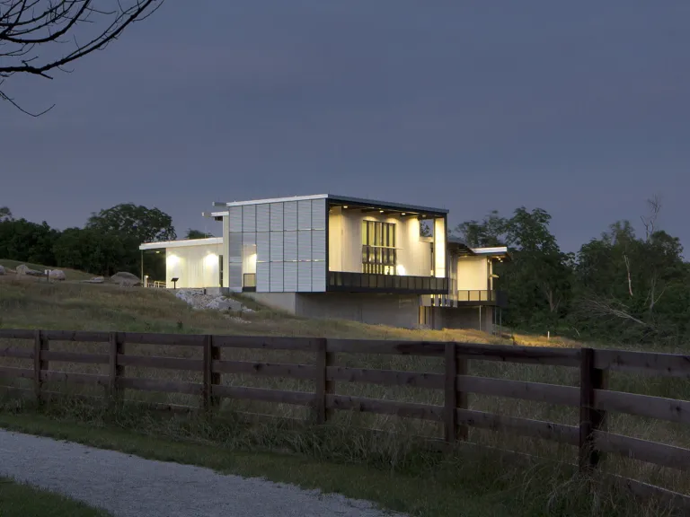 Path to the Battelle Darby Creek Nature Center at Dusk