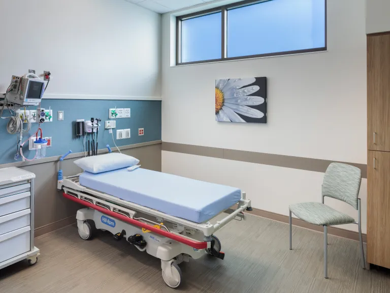 emergency department patient room
