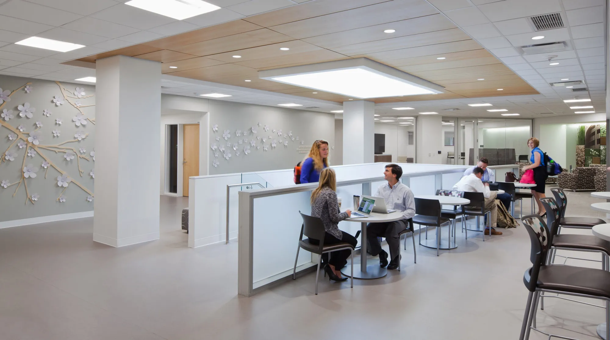 lobby area with people