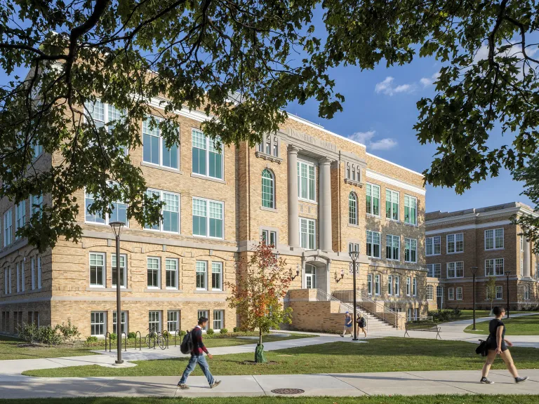 Exterior view of Moseley Hall.