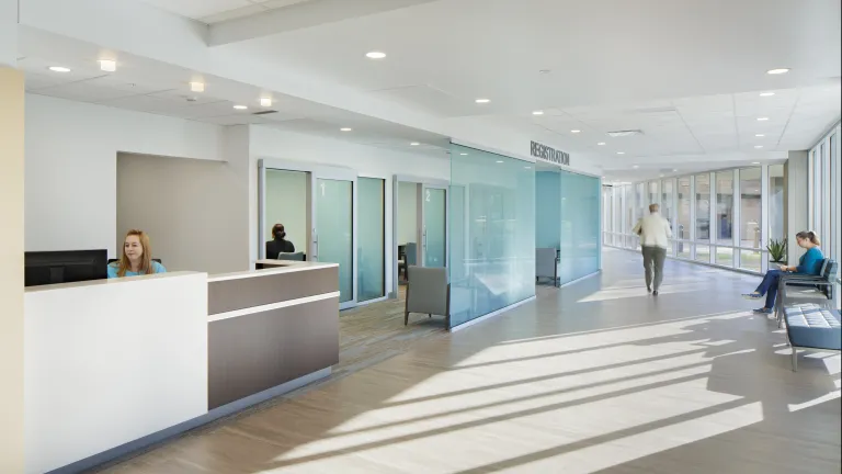 hospital registration area