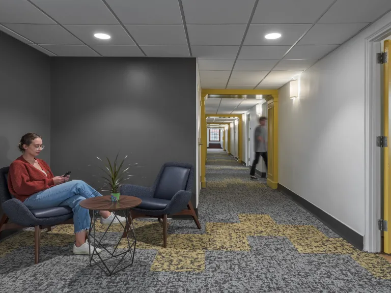 College Dorm Corridor